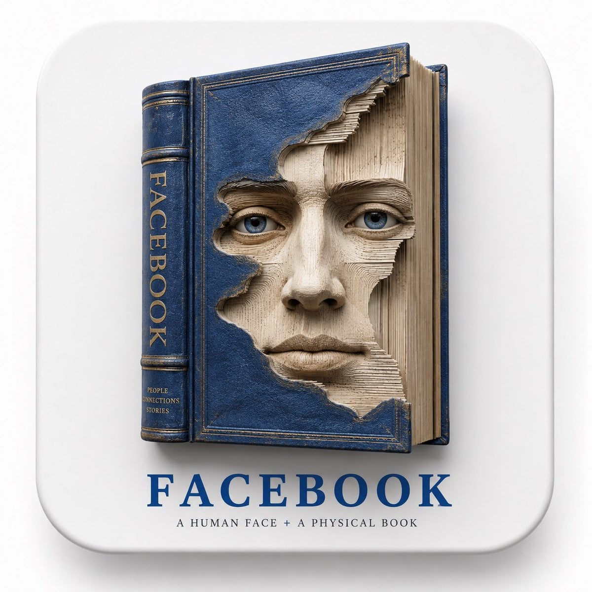 Other: Ultra-premium 3D brand sculpture. A massive hardcover book standing upright. F...